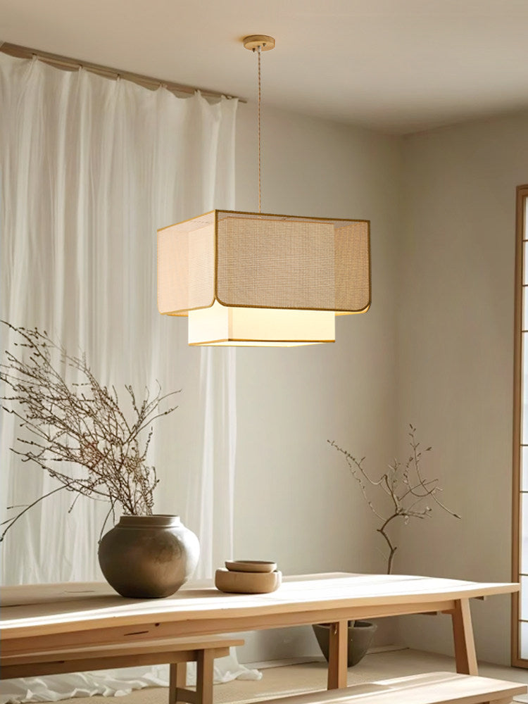 Yarrowford Woven Rattan Pendant Lamp