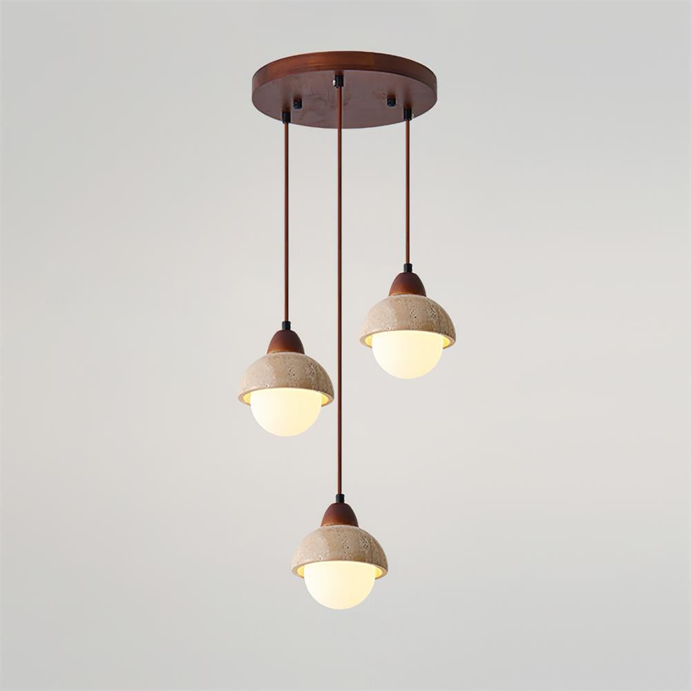 Eluno Pendant Lamp Set Multi-Light Travertine