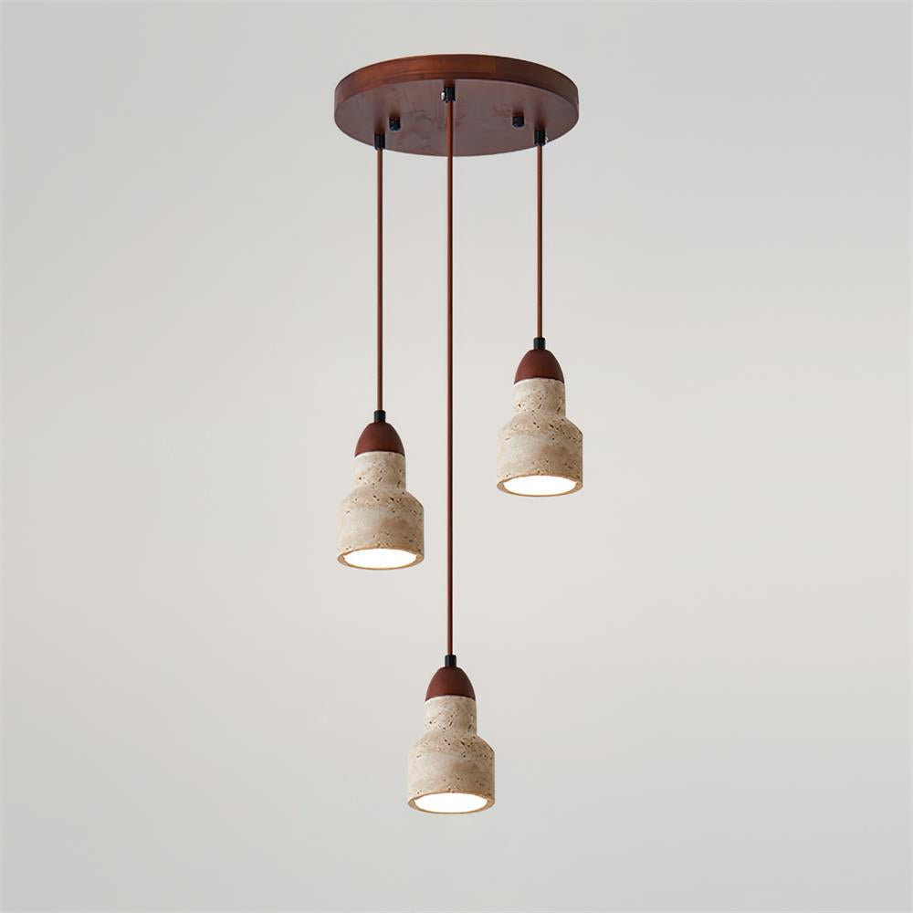 Eluno Pendant Lamp Set Multi-Light Travertine