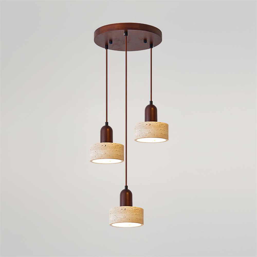 Eluno Pendant Lamp Set Multi-Light Travertine
