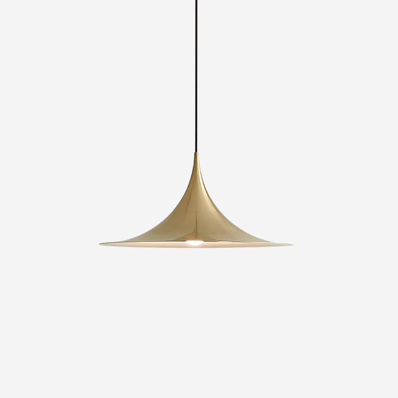 Viro Pendant Lamp Slim Neck and Wide Flare Contemporary Dining