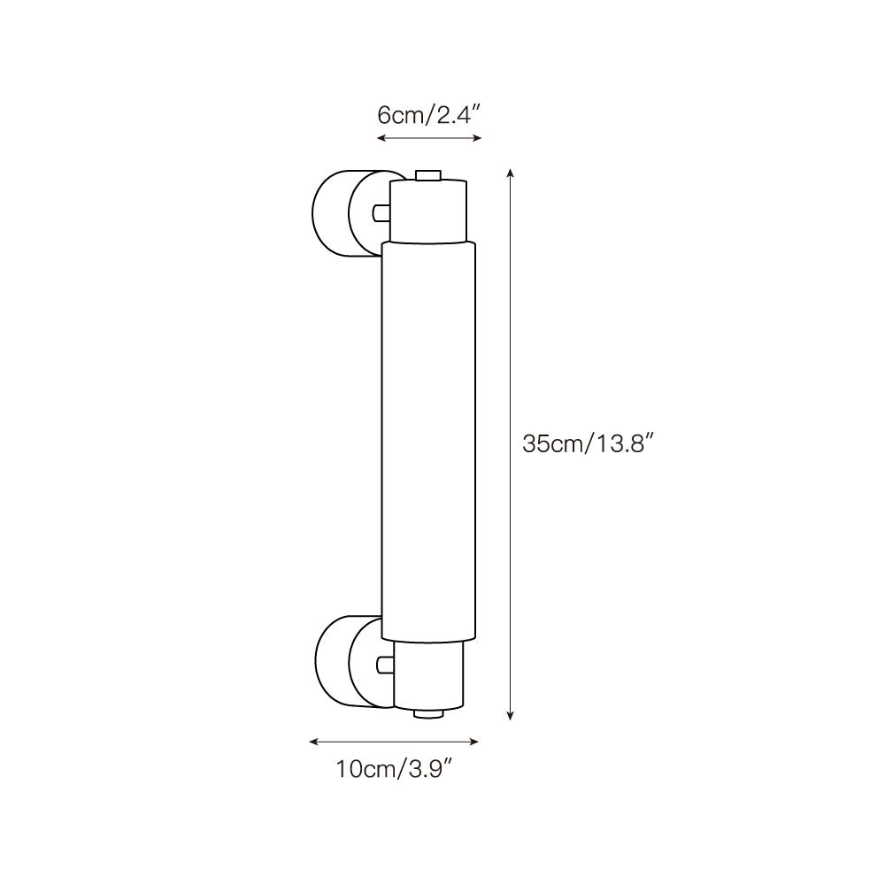 Alraei Tube Alabaster Wall Lamp