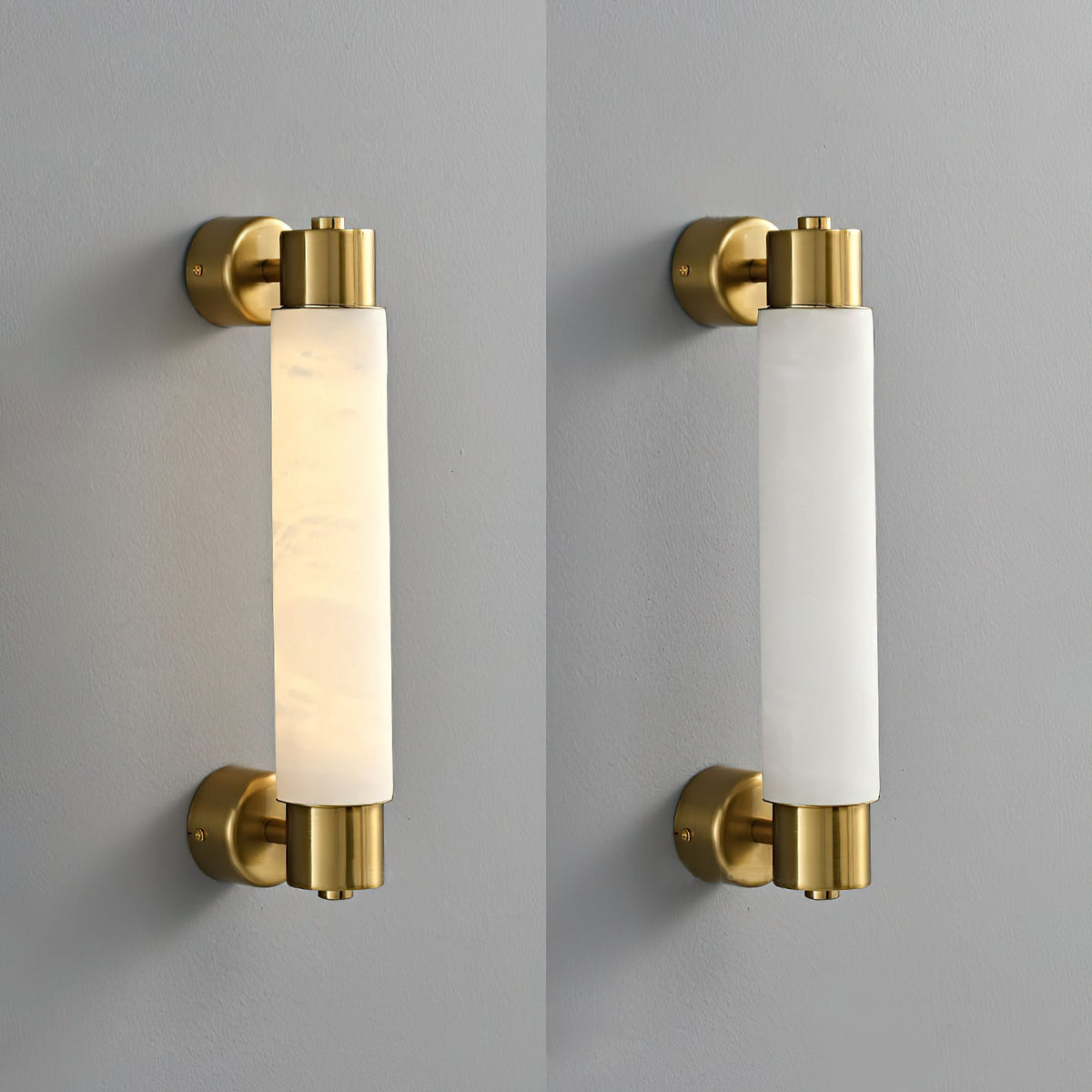 Alraei Tube Alabaster Wall Lamp