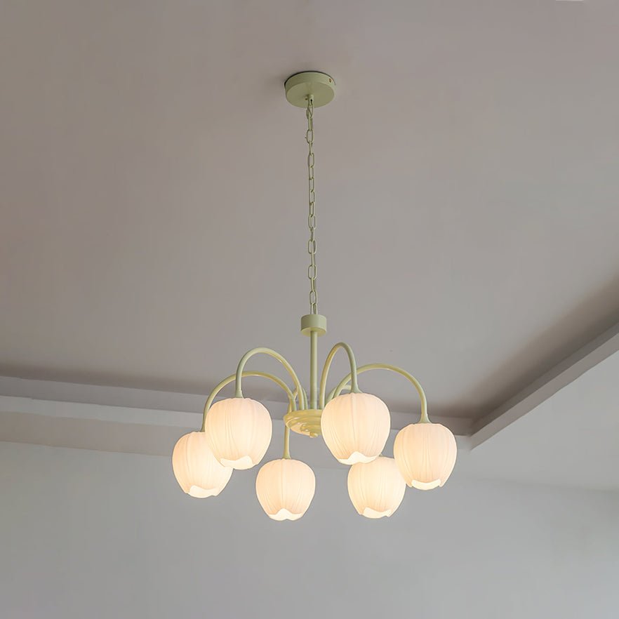 Fairmere Tulip Matcha Chandelier