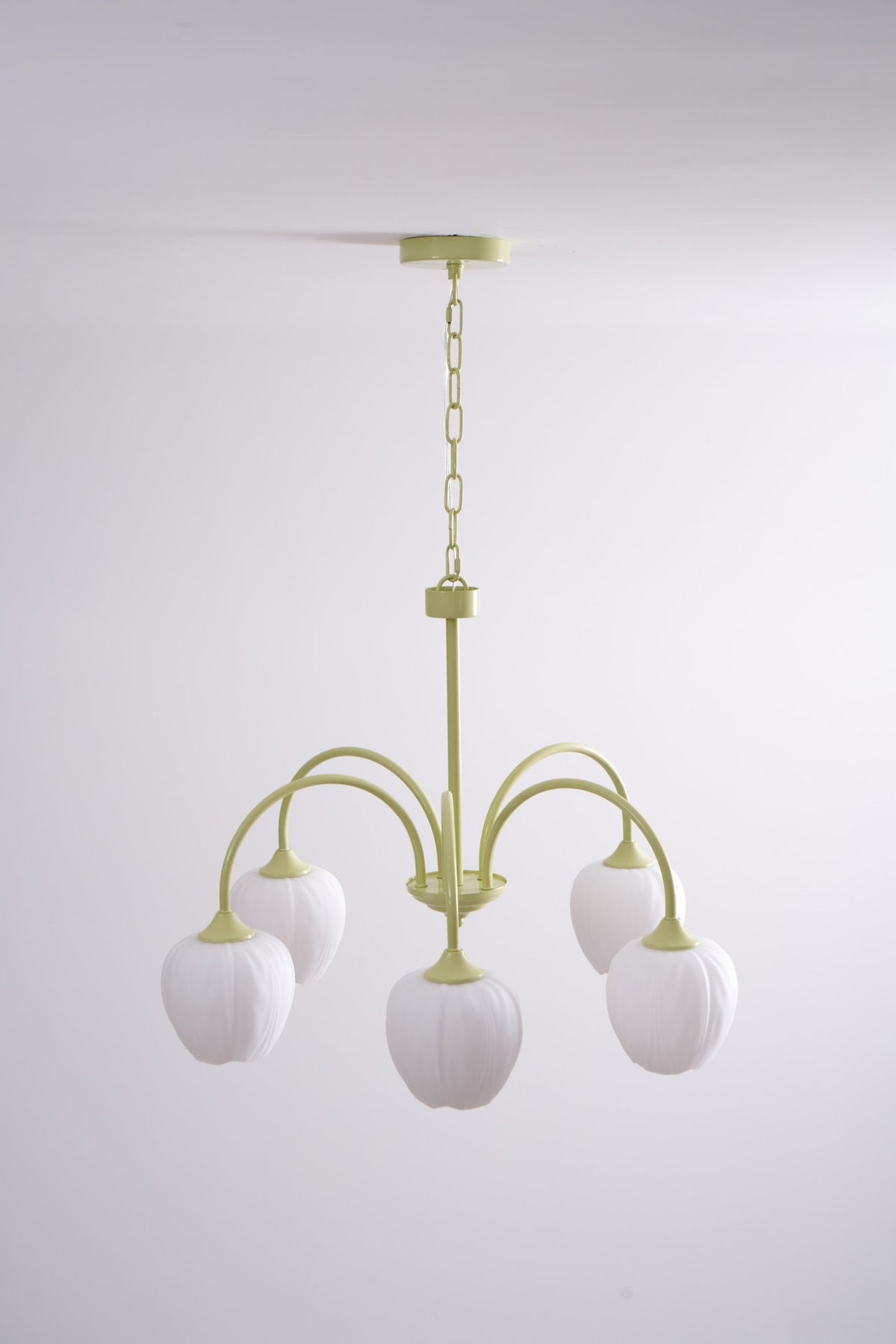 Eiraine Chandelier Tulip Matcha Glass