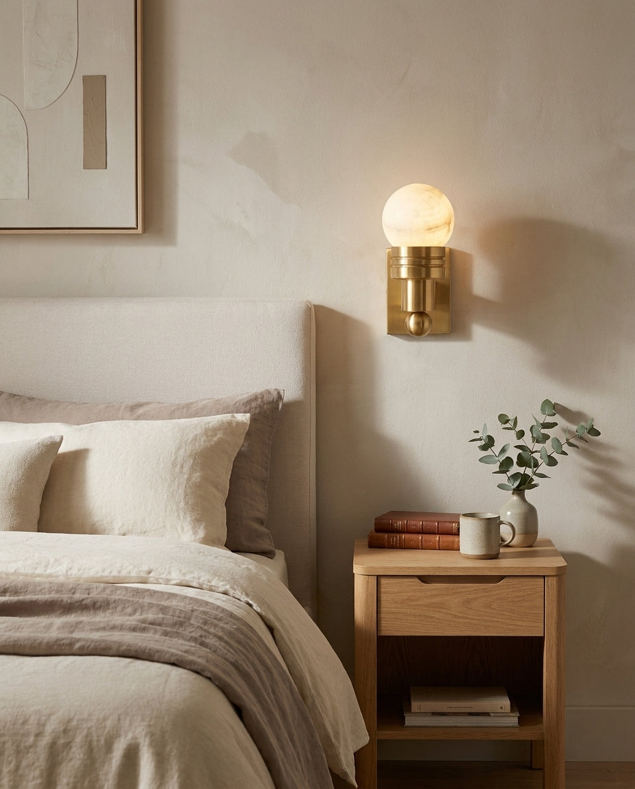 Tupelo Alabaster Wall Sconce