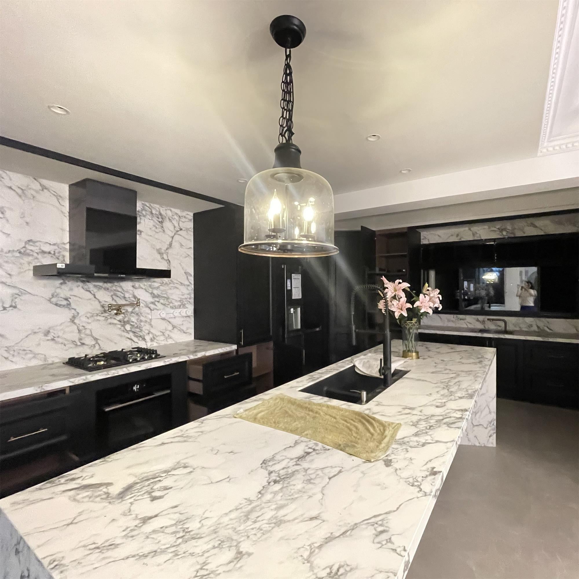 Sysolion Vintage Elegance Glass Pendant Lamp