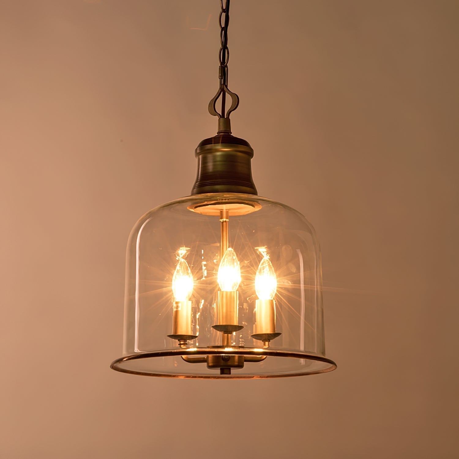 Sysolion Vintage Elegance Glass Pendant Lamp