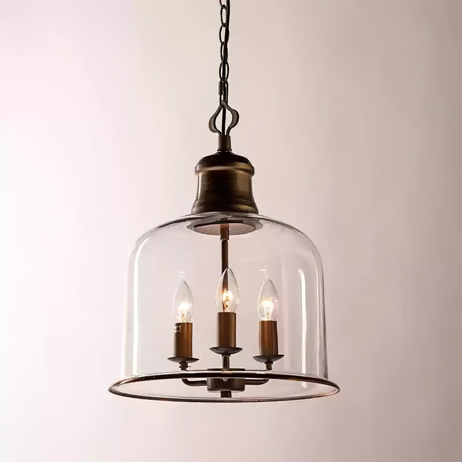 Sysolion Vintage Elegance Glass Pendant Lamp