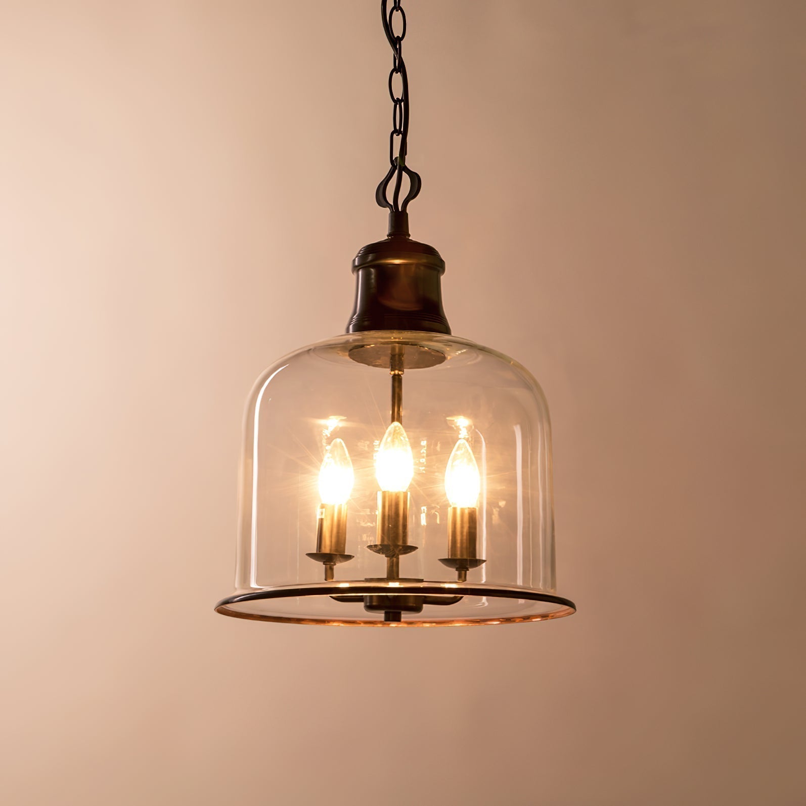 Sysolion Vintage Elegance Glass Pendant Lamp