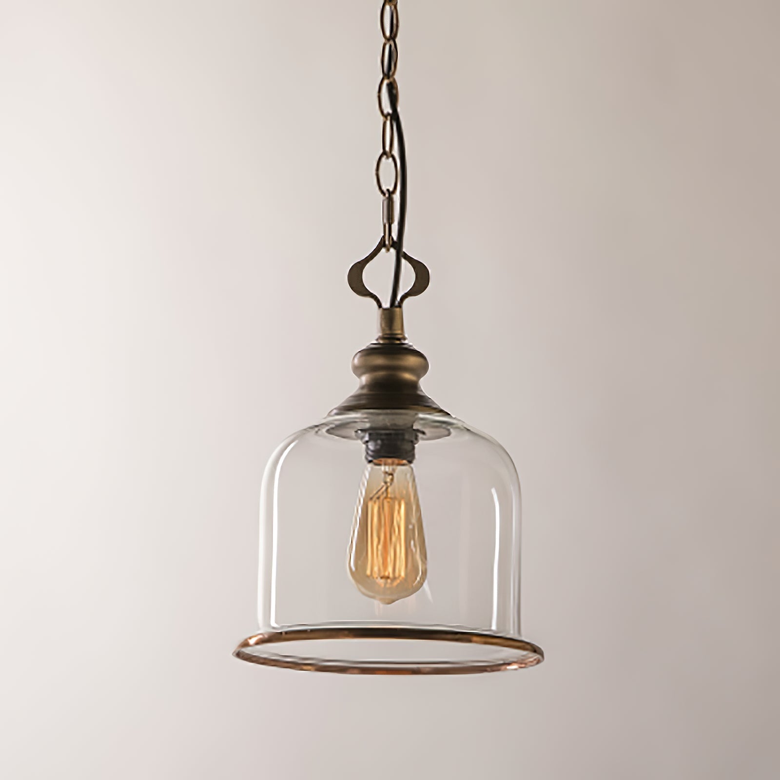 Sysolion Vintage Elegance Glass Pendant Lamp
