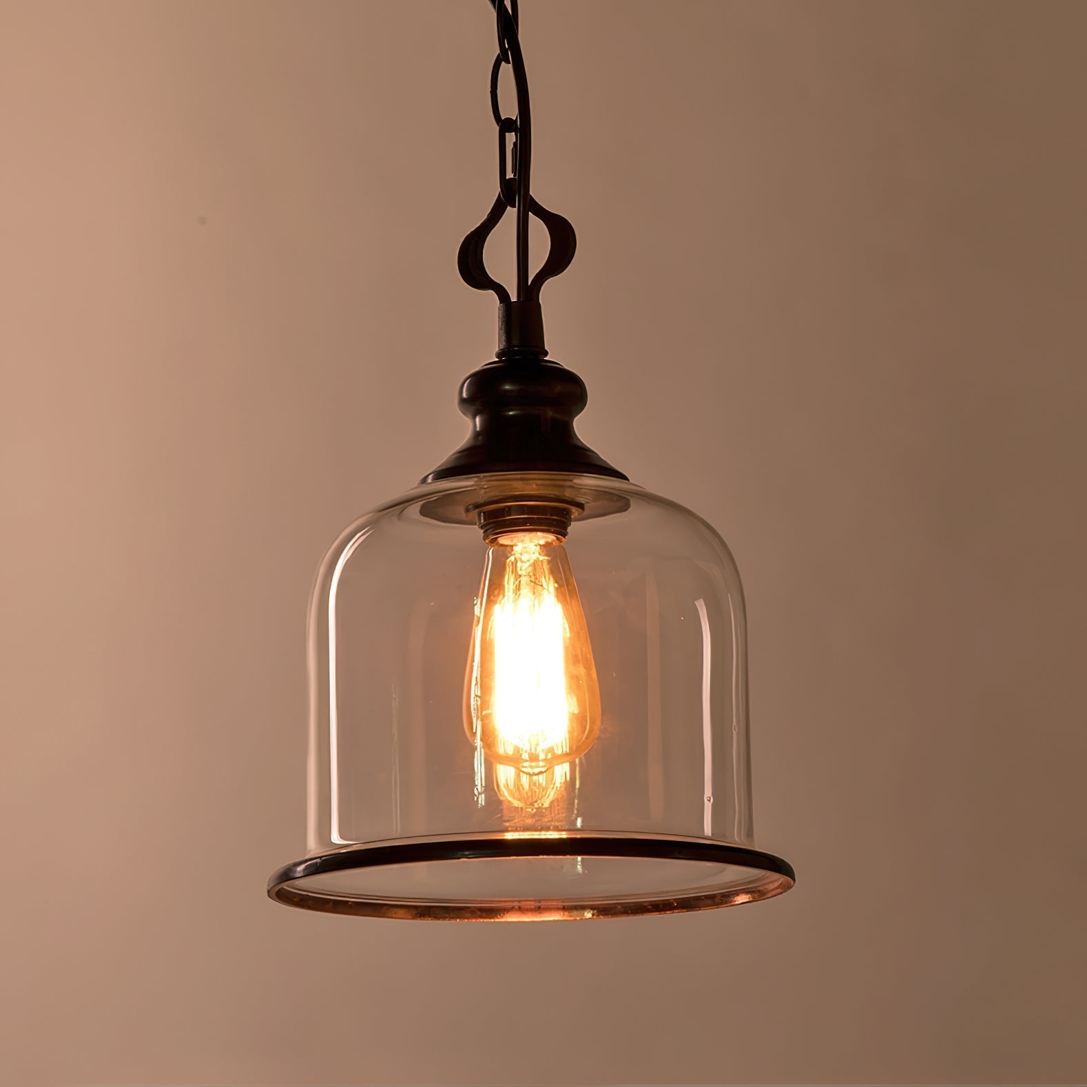 Sysolion Vintage Elegance Glass Pendant Lamp