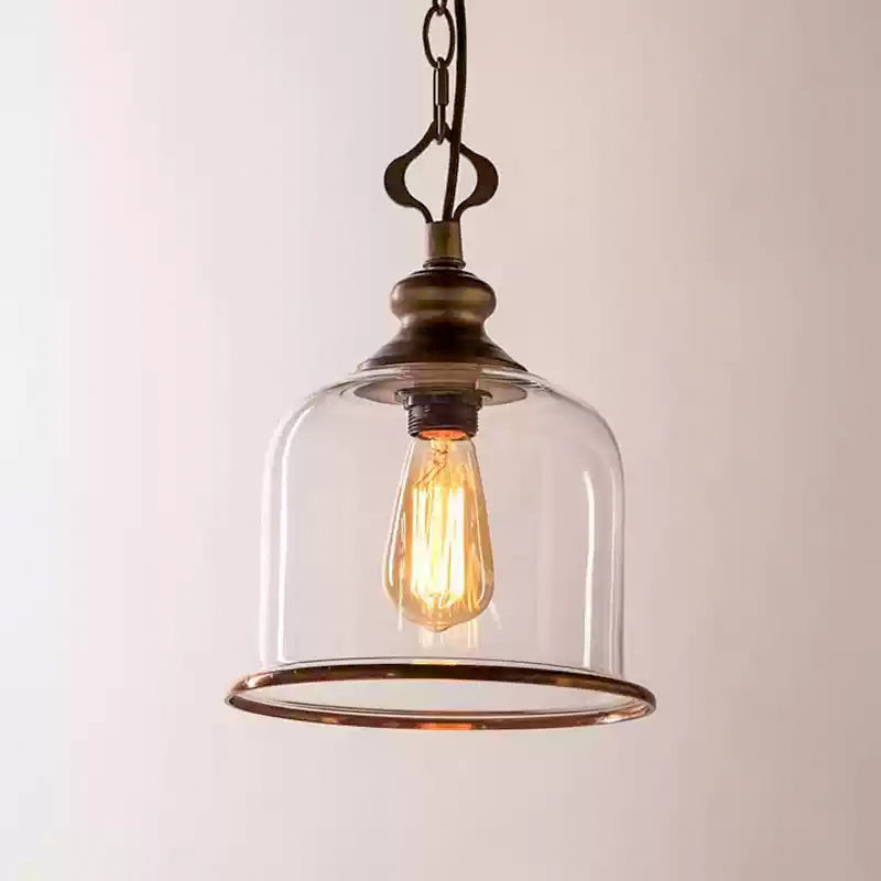Sysolion Vintage Elegance Glass Pendant Lamp