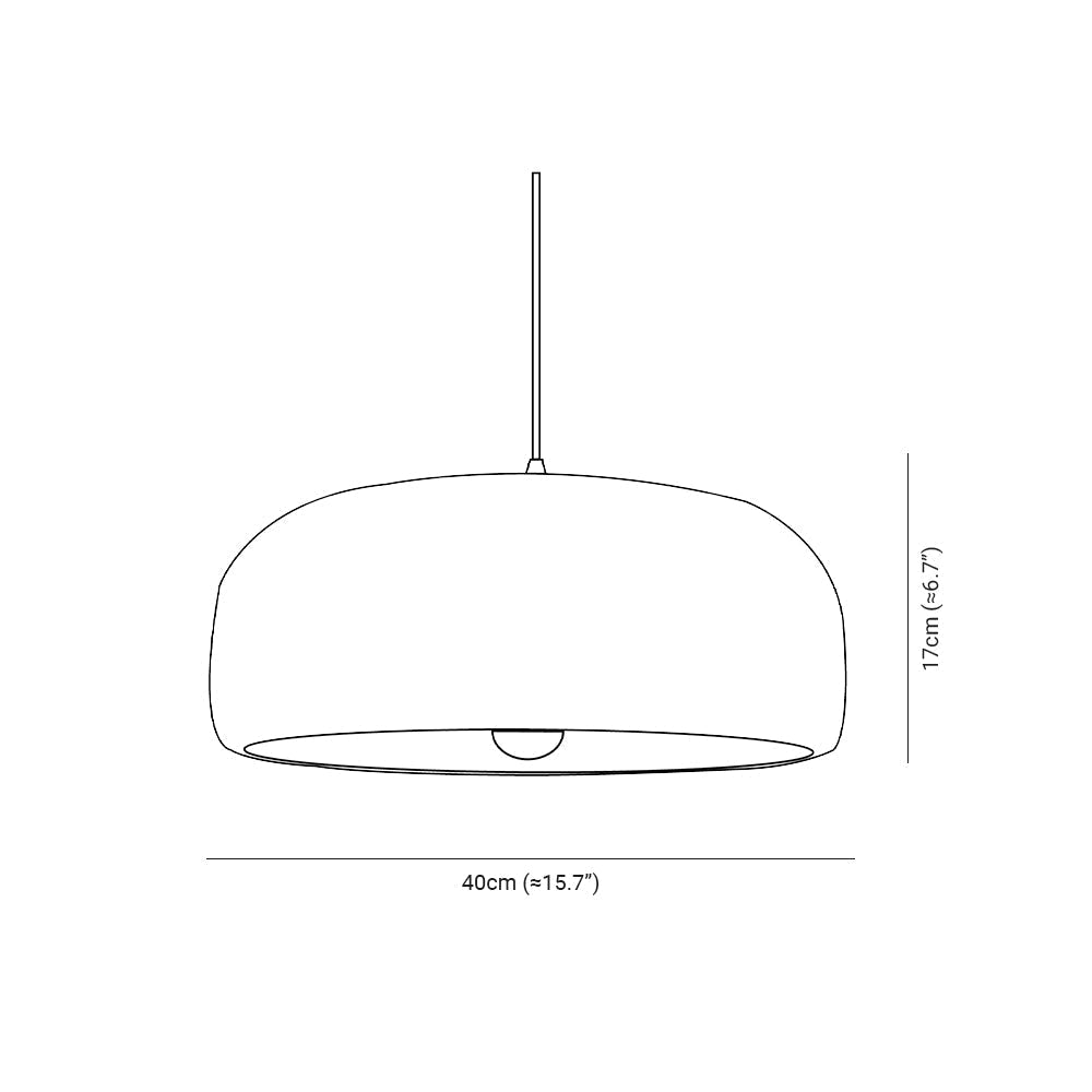 Fivigal Modern Cloud Dome Pendant Light, Gray
