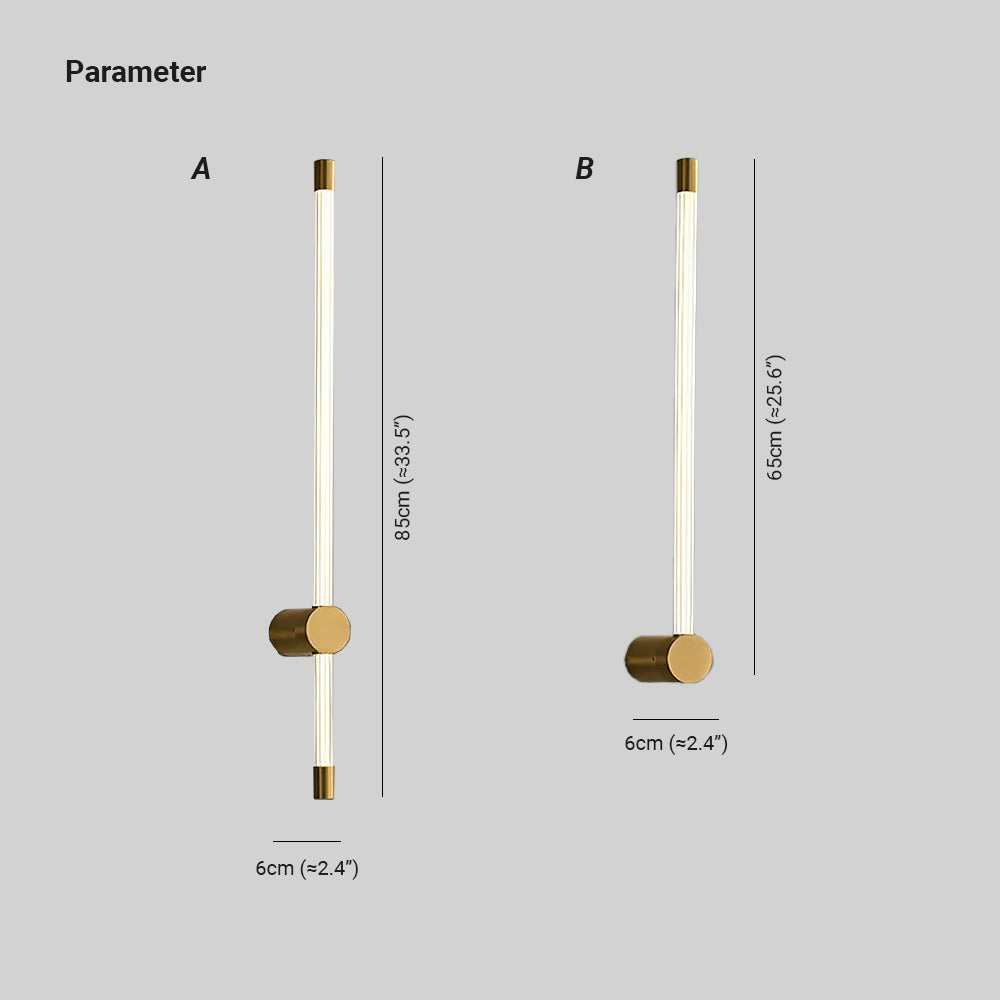 Tonarot Linear LED Wall Light Gold