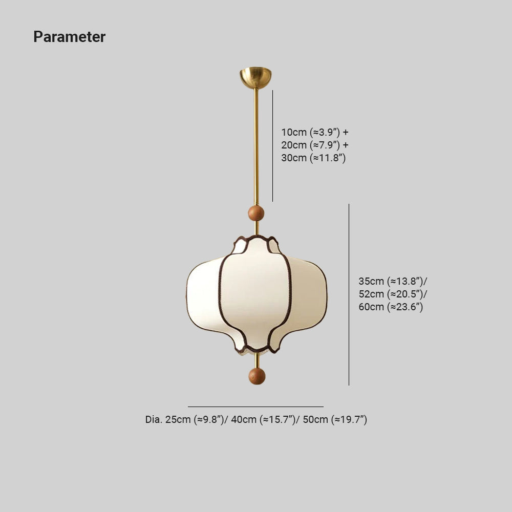 Wegitil Pendant Light Lantern Fabric