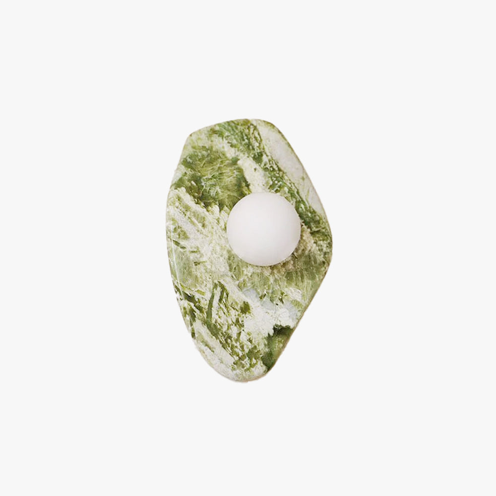 Cakebum Green Marble Organic Wall Lamp