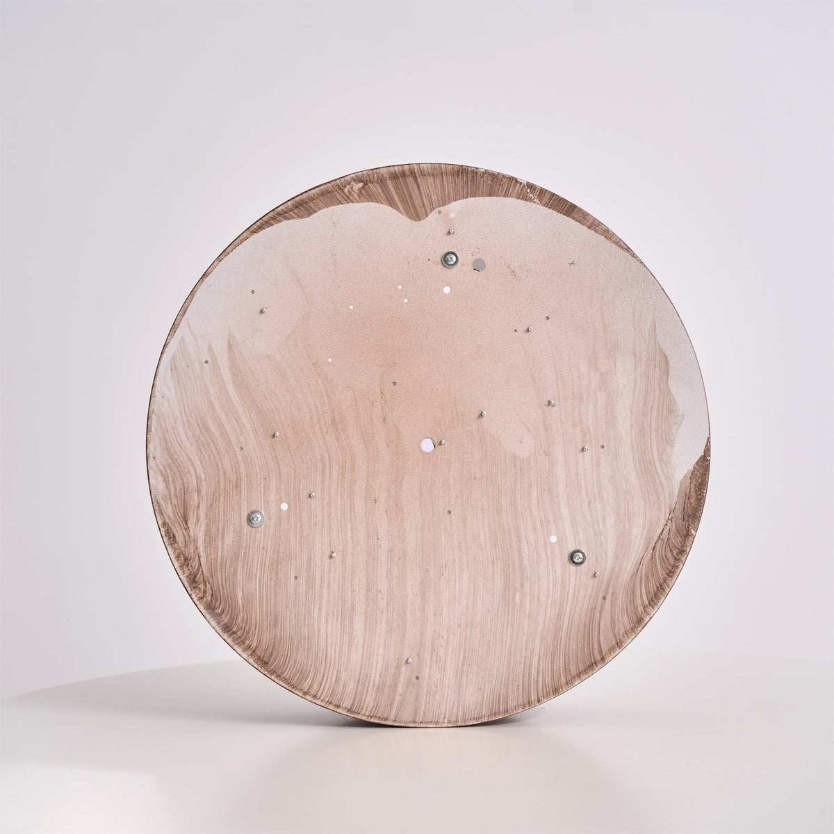 Pimegon Ceiling Light Double - Ring Walnut Color