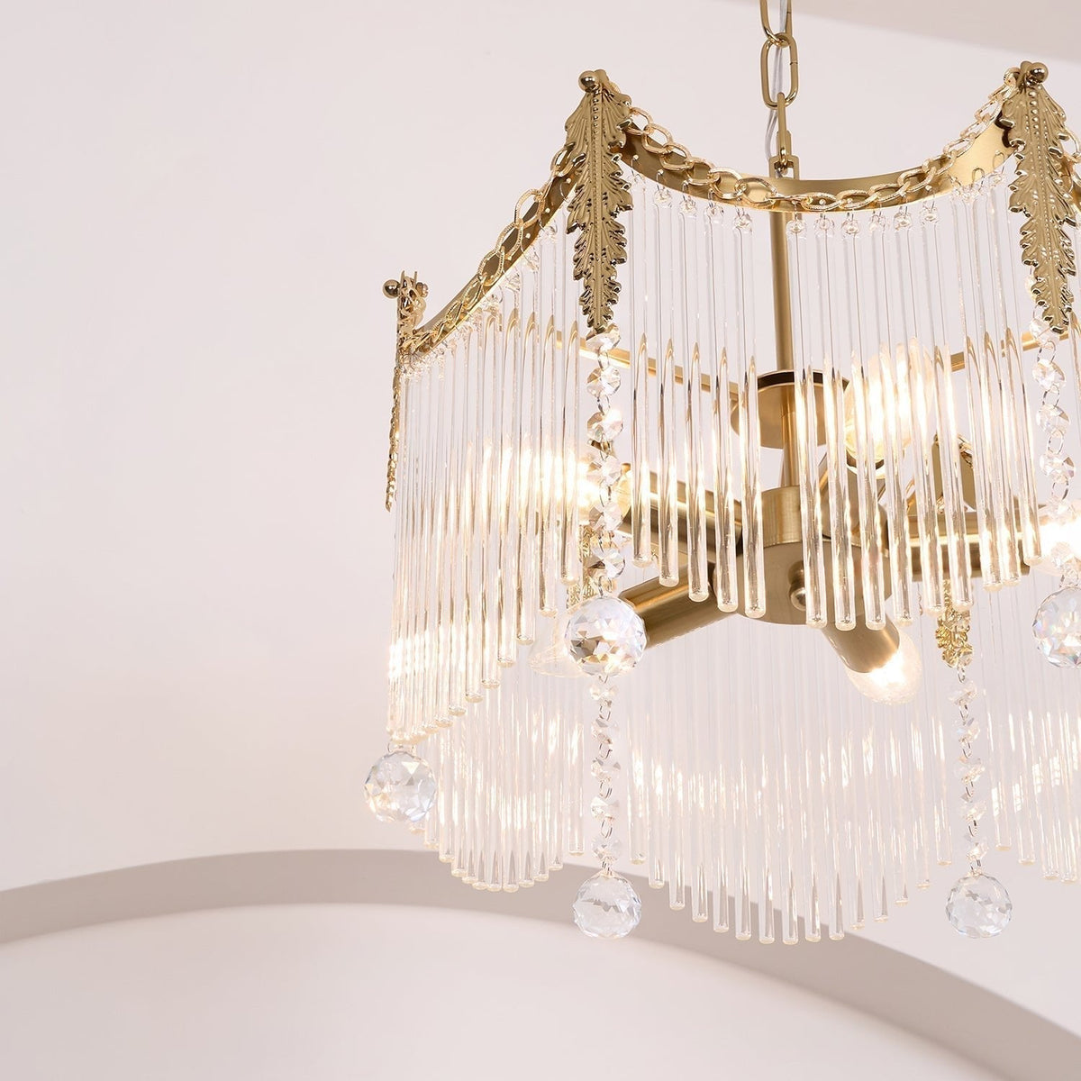 Higuvil Chandeliers Luxurious Glass Farmhouse