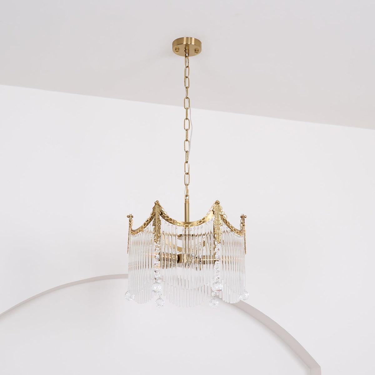 Higuvil Chandeliers Luxurious Glass Farmhouse