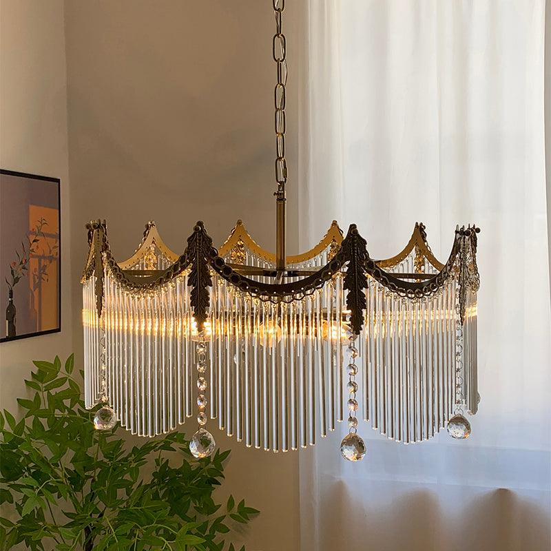 Higuvil Chandeliers Luxurious Glass Farmhouse