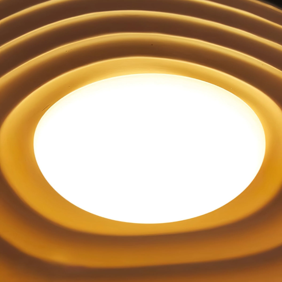 Mariva Pendant Lamp Wave Shape Gold Accent