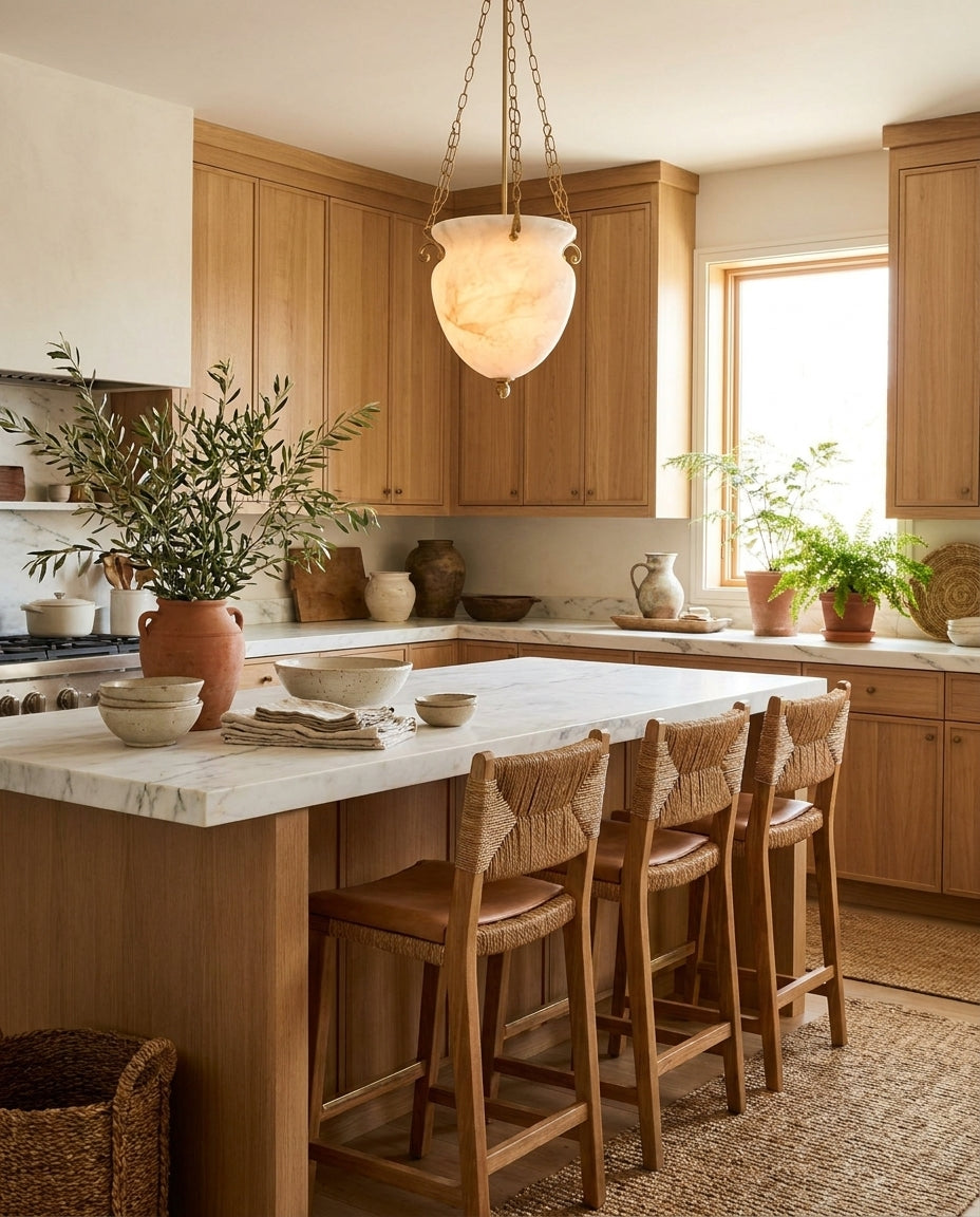 Ashcombe Alabaster Pendant Lamp