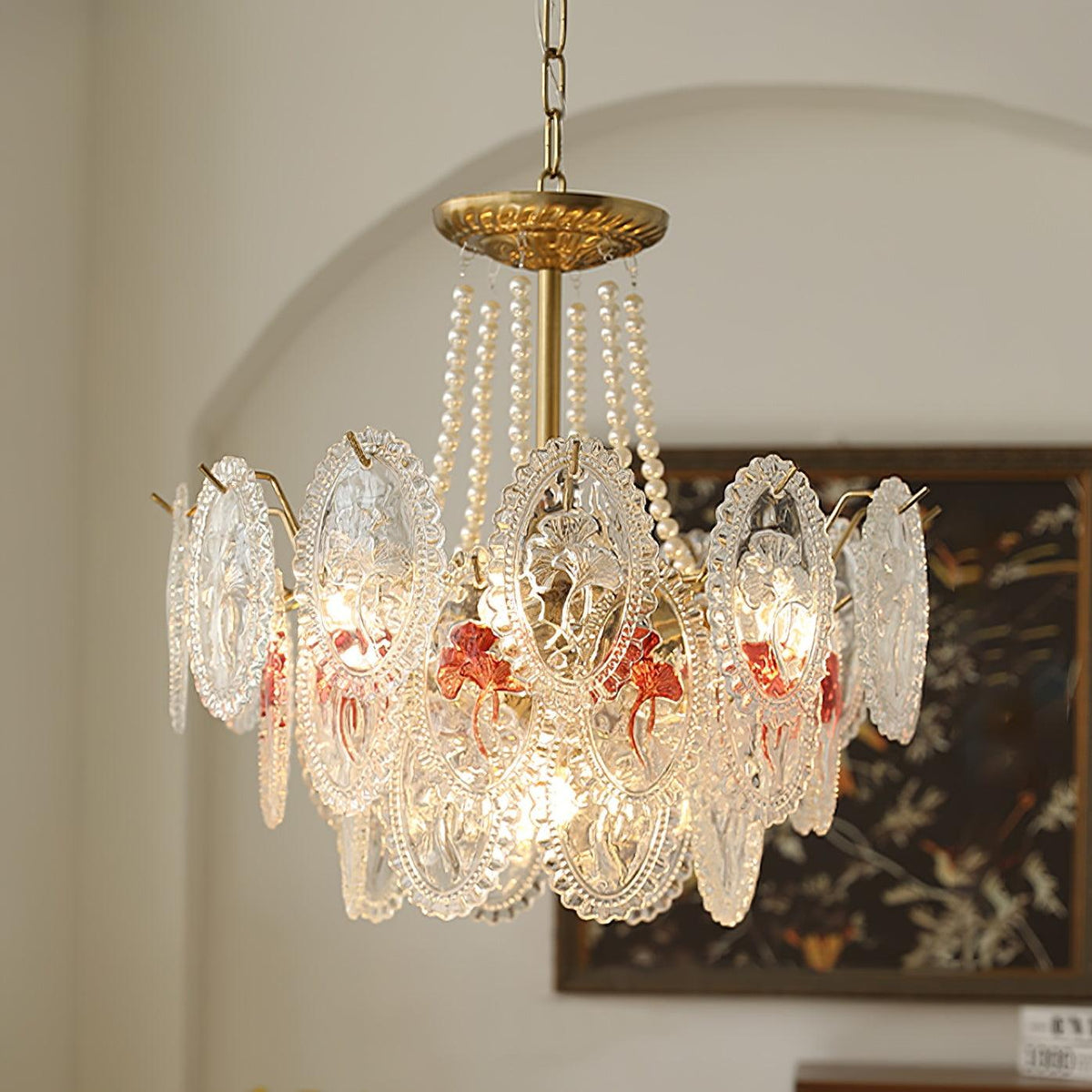 Vamader Chandelier Lustrous pearls