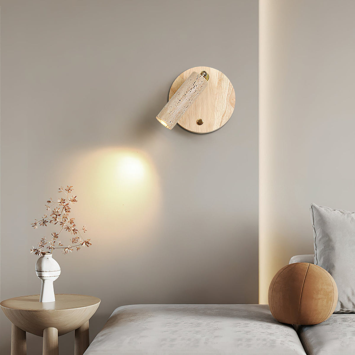 Aspen Travertine Wall Lamp