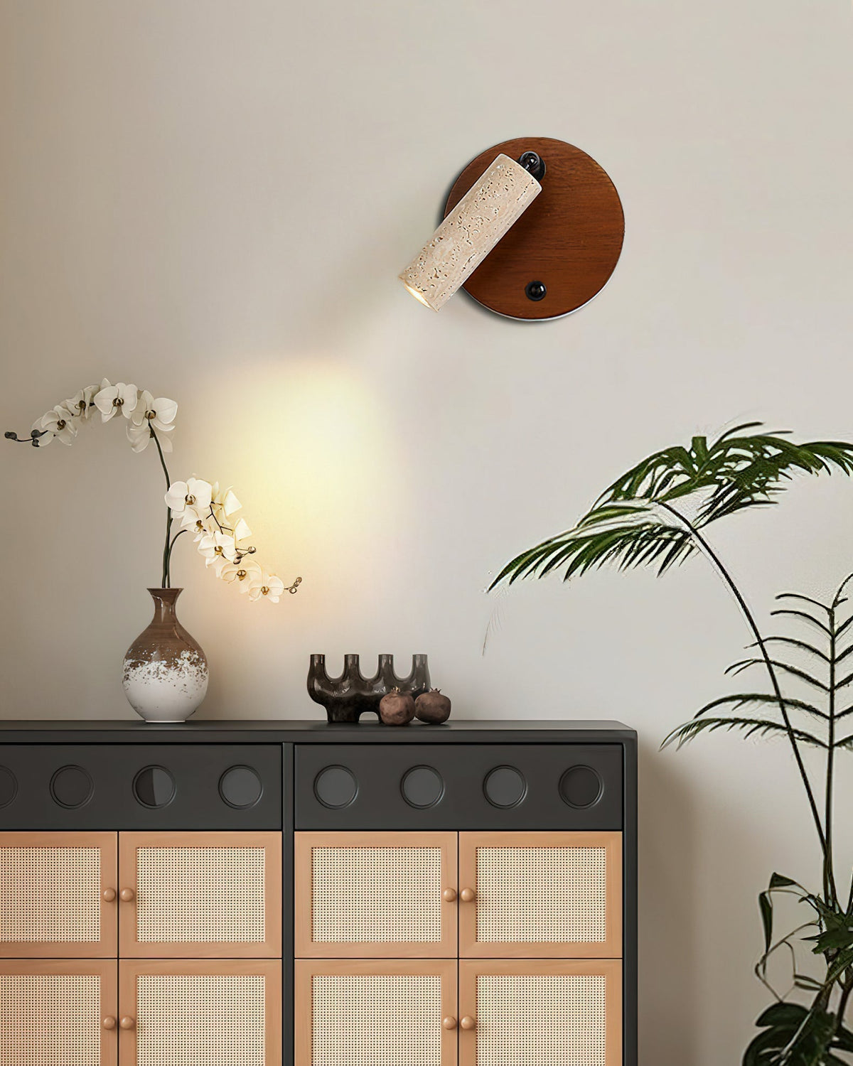 Aspen Travertine Wall Lamp