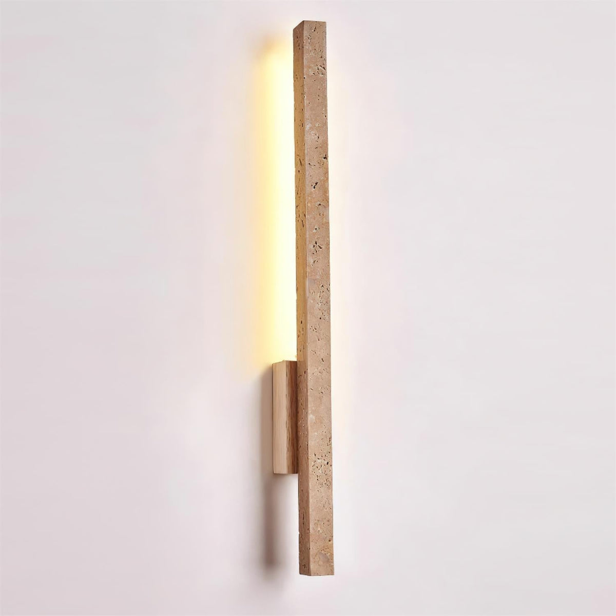 Corvella Wall Lamp Slim Linear Travertine Minimalist