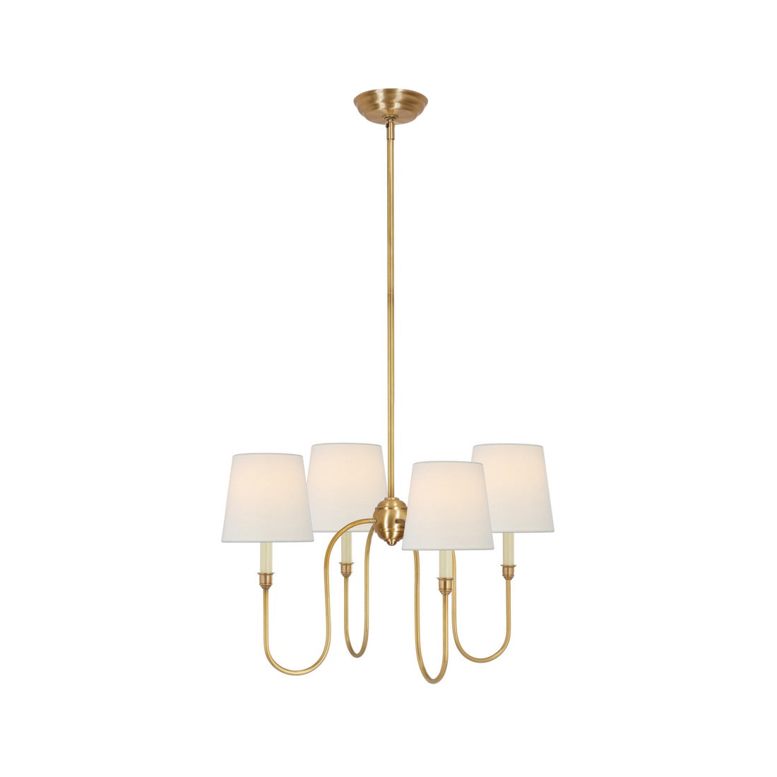 Jitanus Chandelier Luxury Brass Fabric