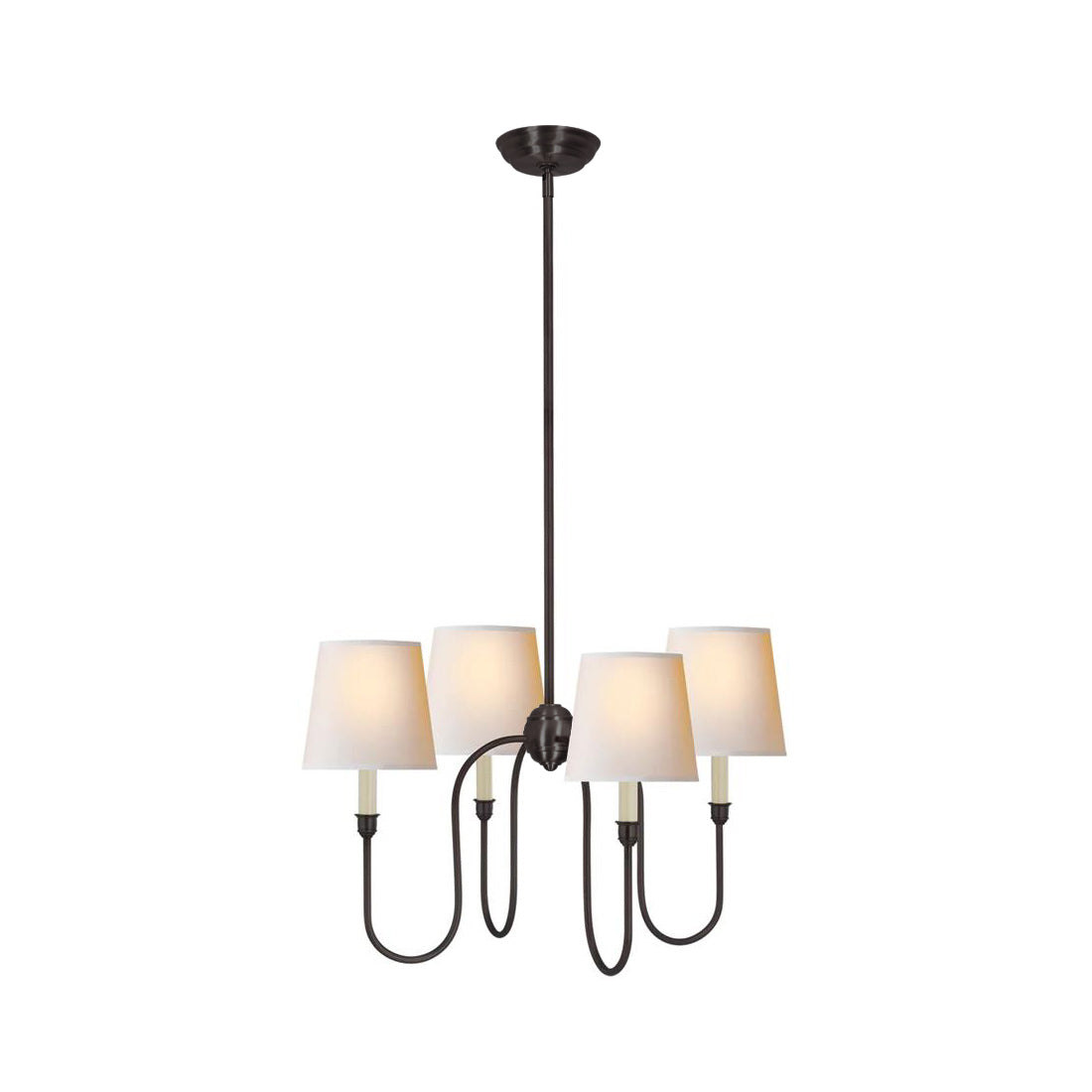 Jitanus Chandelier Luxury Brass Fabric