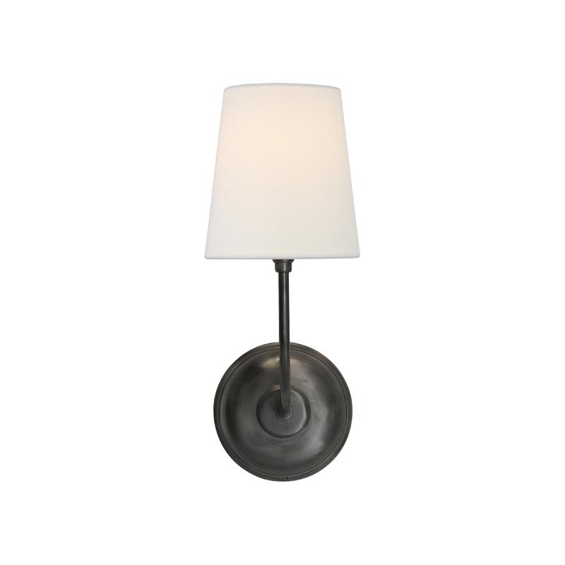 Pegedut Wall Lamp Black Bronze Fabric