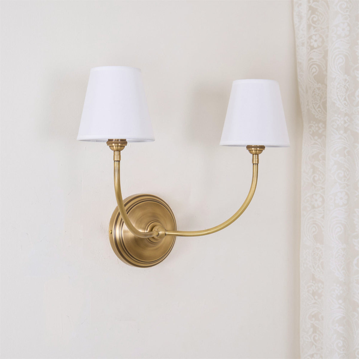 Pegedut Wall Lamp Black Bronze Fabric
