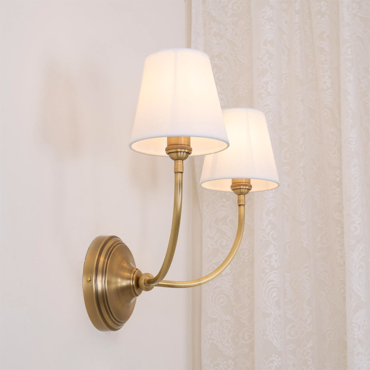 Pegedut Wall Lamp Black Bronze Fabric
