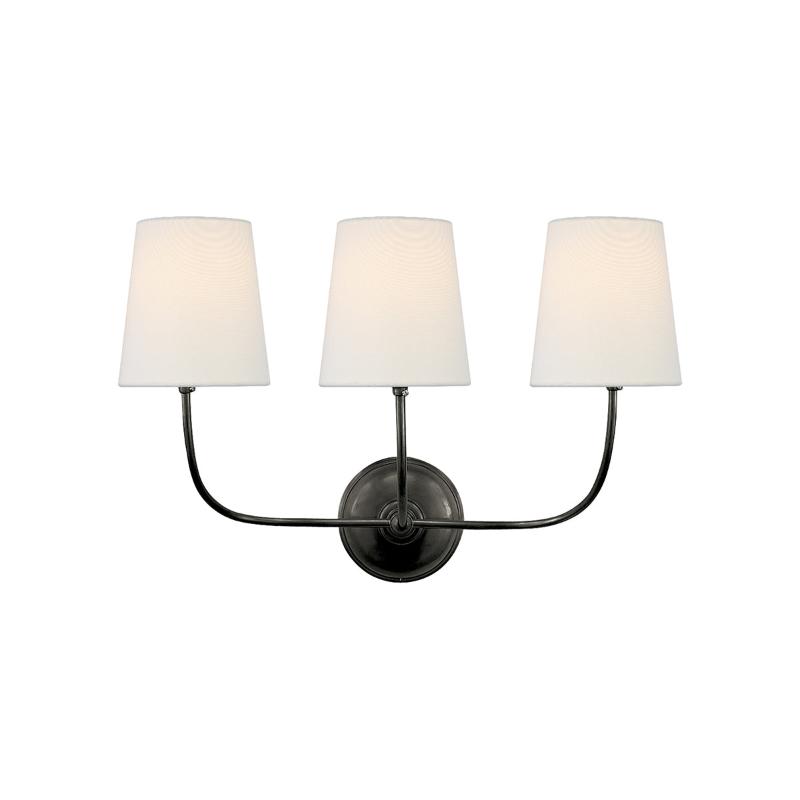 Pegedut Wall Lamp Black Bronze Fabric