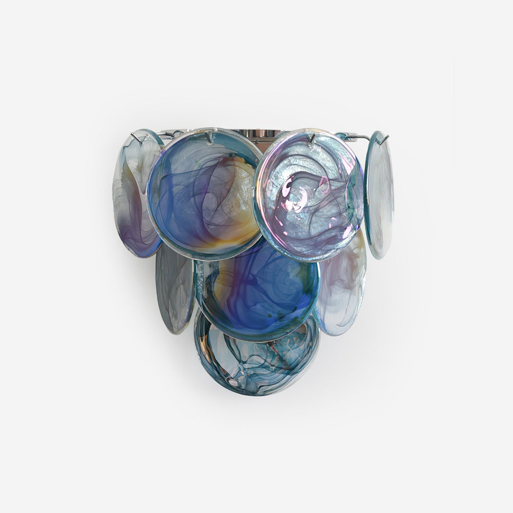 Elisa Wall Lamp Multicolor Art Glass Sconce