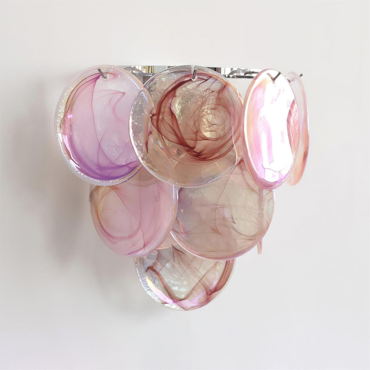 Elisa Wall Lamp Multicolor Art Glass Sconce
