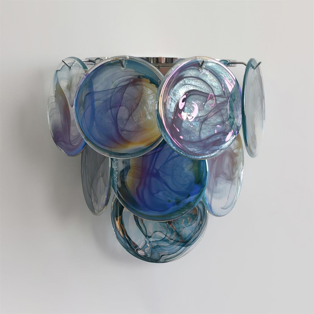 Elisa Wall Lamp Multicolor Art Glass Sconce