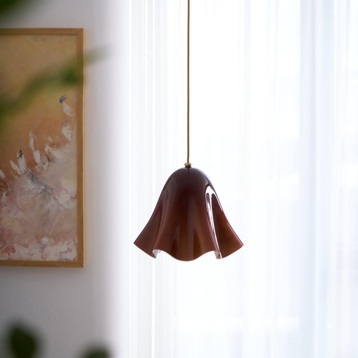 Arden Bell Glass Pendant Light