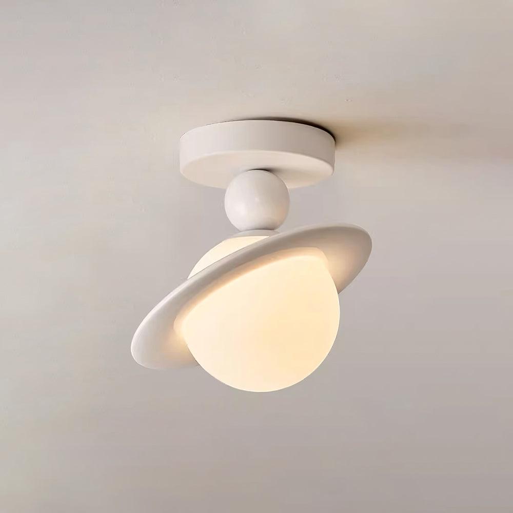 Selvian Ceiling Light Red and White Sputnik Retro