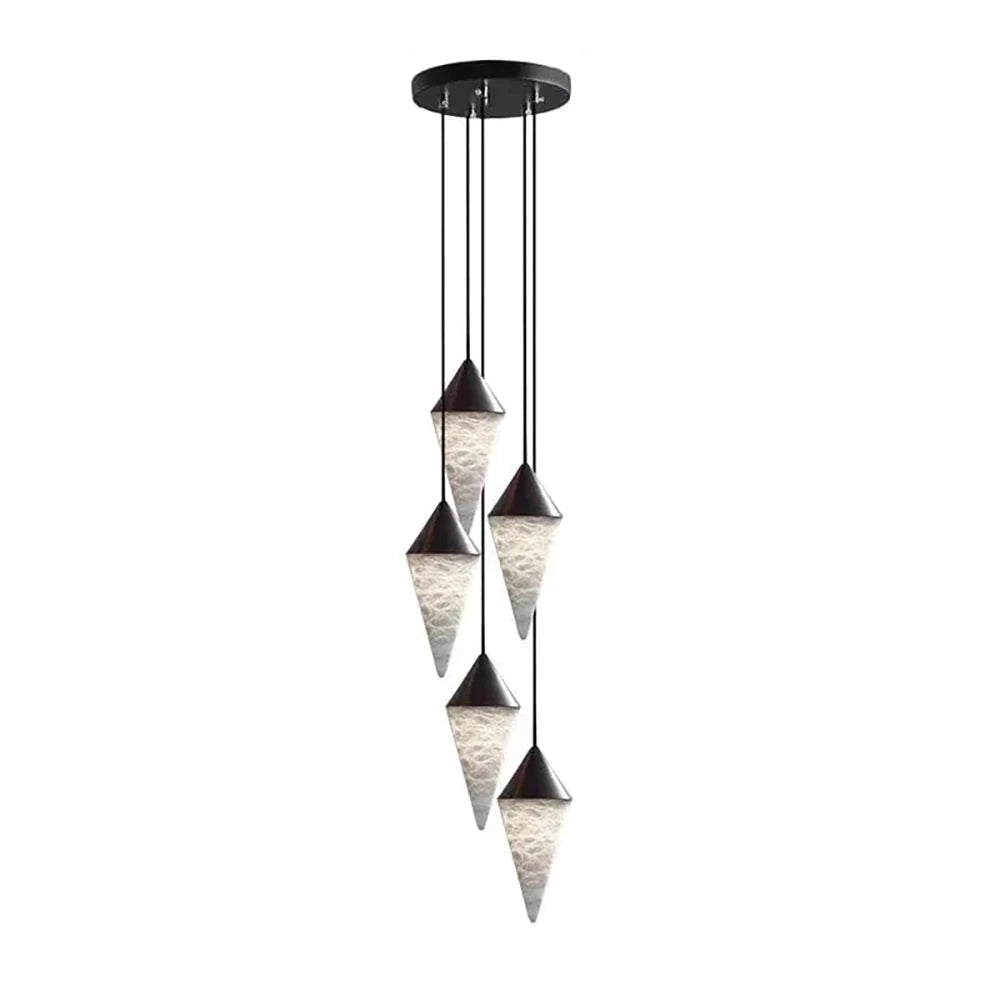 Ilverford Faceted Alabaster Drop Chandelier