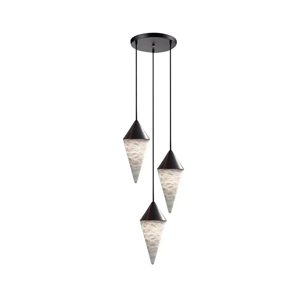 Ilverford Faceted Alabaster Drop Chandelier