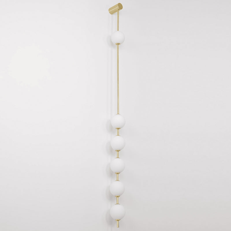 Soloiella Wall Lamp Vertical Balls Brass