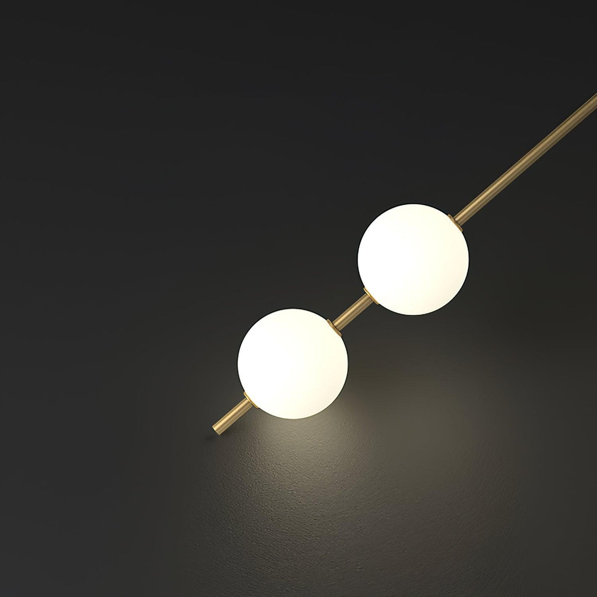 Soloiella Wall Lamp Vertical Balls Brass