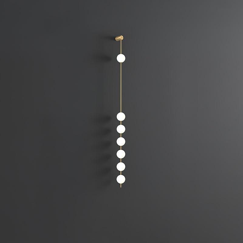 Soloiella Wall Lamp Vertical Balls Brass