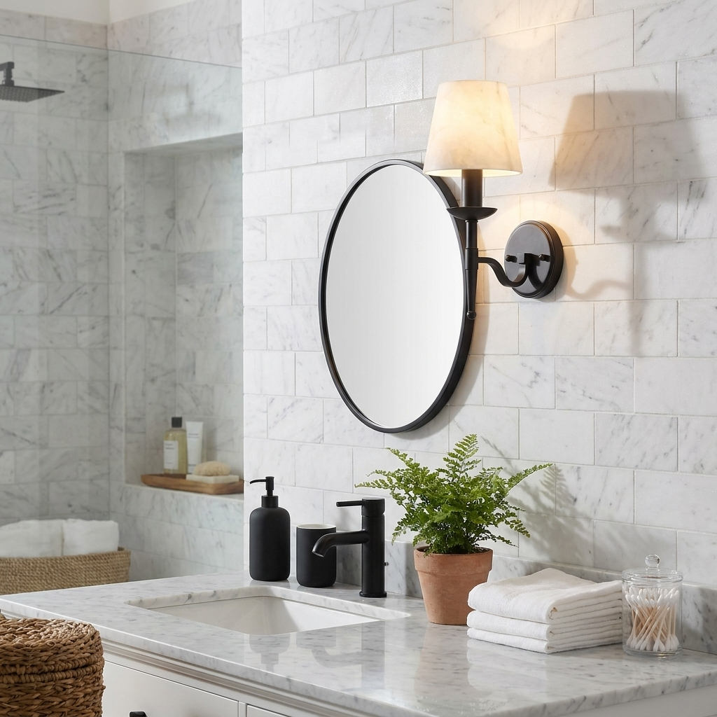Iverstone Alabaster Wall Sconce