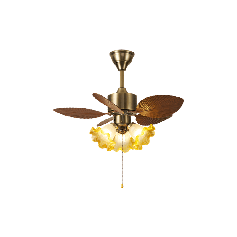 Miranira Vintage Leaf Ceiling Fan Light