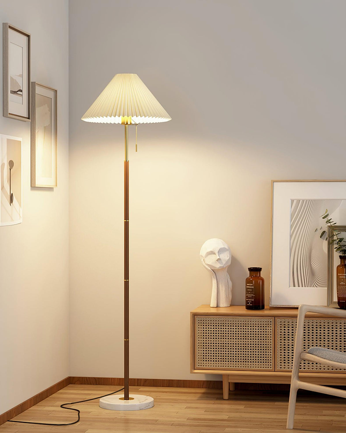 Kalem Minimalist Marble Floor Lamp